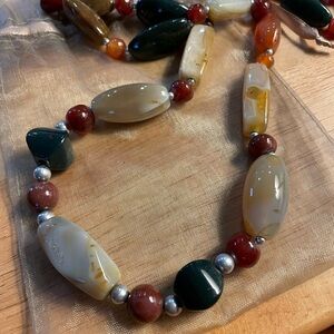 Unique natural stone necklace